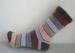 Ladies Winter Striped Wool Socks With Single Needle / Hand Link