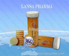 Vitamin c effervescent tablet lansa