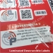 Laminated One Time Use Destructible Barcode Labels