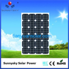Monocrystalline Silicon solar panel 50W