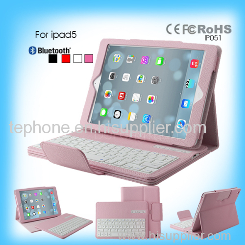 ipad5 colored leather keyboard case