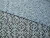 Royal Blue Cotton Nylon Lace Fabric Snowflake Design For Dress Material