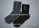 Personalized Comfortable Angora Wool Cotton Socks Black Or Grey For Girls