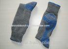 Customize Grey Mens Work Socks With Hand Link And Plain Logo For Sports