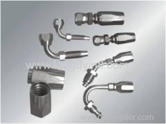 Hydraulic hose fittings and adapters