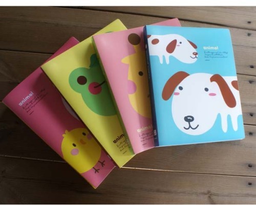 A4 file collect / PP / 40 inserts / animal file folder