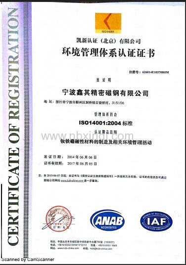 ISO14001/2004 standard