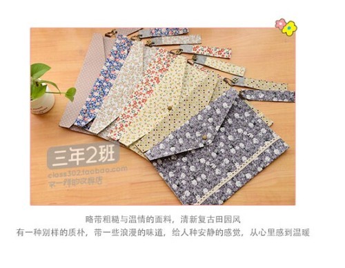 cloth / flower / A4 file collect / file folder