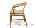 indoor Hans Wegner Papa Bear Chair with Ottoman for Drawing Room / Lounge