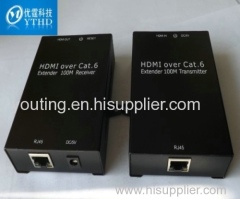 HDMI extender (sender+receiver) by cat6 up to 100m