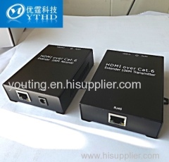 HDMI extender (sender+receiver) by cat6 up to 100m