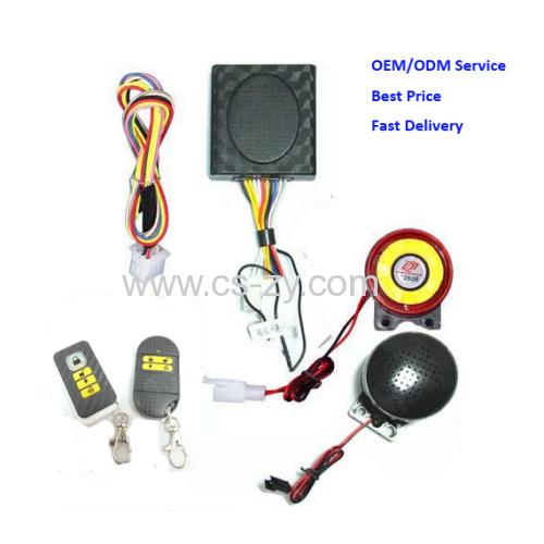 motorcycle alarm system with remote control