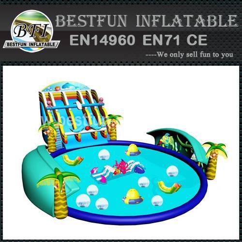 Hot giant commercial seaworld inflatable water park