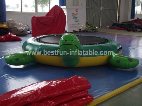 Commerical green turtle water trampoline