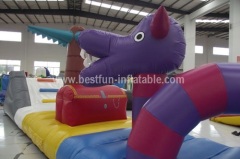 Exciting inflatable water floating obstacle