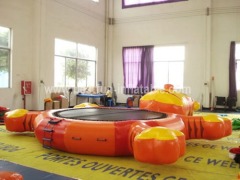 Tiger inflatable floating water trampoline