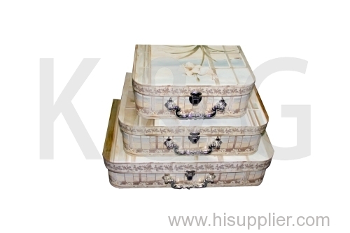 Orchid Patterned Suitcase Box Set