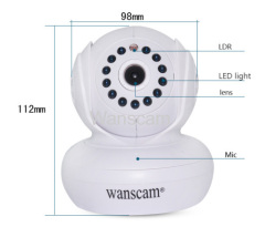 Wanscam 32G SD Card CMOS IR-CUT Indoor Security Wifi IP Camera Manufacture