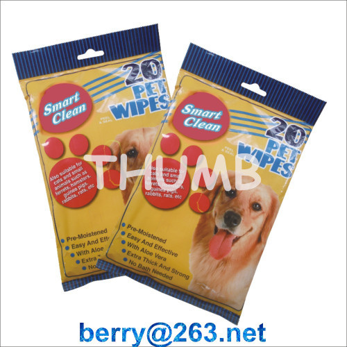 20pcs wet pet wipes