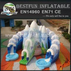 Commercial grade giant inflatable iceberg slide