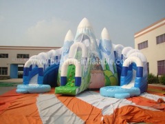 Commercial grade giant inflatable iceberg slide