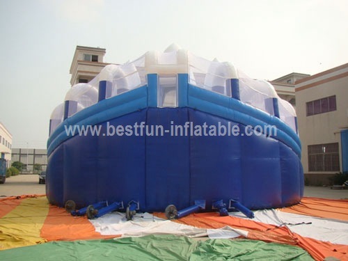 Commercial grade giant inflatable iceberg slide