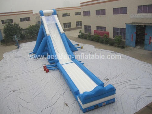 Inflatable giant hippo slide for amusement park