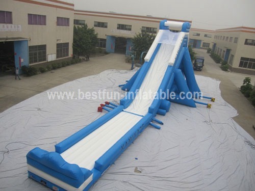 Inflatable giant hippo slide for amusement park