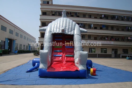 Inflatable Ocean Theme Shark Water Slide
