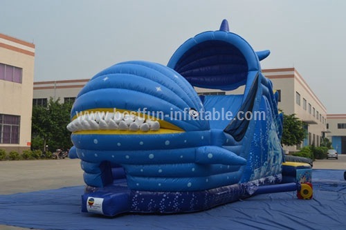 Rental Use Whale Giant Inflatable Water Slide