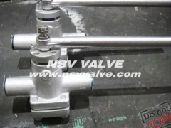 Forged lubricated plug valve with SW/NPT end