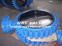 Cast iron wafer-lug butterfly valve