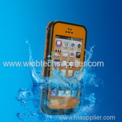 2014 new arrival PC + Silicone waterproof for apple iphone 5 5s waterproof case bag underwater back cover case