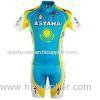Cool Max Team Uniform Astana Summer Sublimated Cycling Wear Jersey and Bib Shorts
