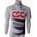 White Sublimated Sportswear Bicycle Shirts Custom Cycling Tops For Csc Pro Team