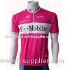 Pink Breathable Polyester Women's t Mobile Team Cycling Jersey Riding Jerseys