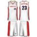 Children - Adult White / Navy Blue Sublimated Basketball Uniforms Micro mesh