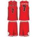 Youth Training Red / White Sublimated Basketball Uniforms For Training Academy / School
