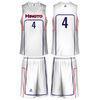 Women Us Quality White Summer Camp Basketball Uniforms Micro Mesh OEM