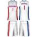 White Breathable Classics Sublimated Basketball Uniforms Jerseys And Shorts
