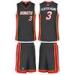 White / Navy Blue Pro Mesh Elite Stitch and Sew Stretchy Sublimated Basketball Uniforms