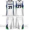 Breathable Breathable Pro Mesh Unisex Sublimated Basketball Uniforms Fabric Quick Dry