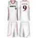 XS - 5XL White Custom Sublimated Basketball Uniforms Elastic Shinny Dazzle