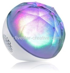 Portable Atmosphere Lighting Show Crystal Diamond Pulse Color Ball Bluetooth Speaker with Remote Controller