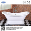 Double Slipper Pedestal Cast Iron Bathtub