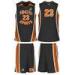 Gray Basketball Customized Jersey Breathable Sublimated Basketball Suit For High School