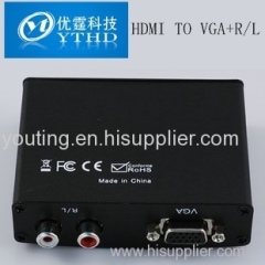 HDMI converter VGA to HDMI VGA+R/L TO HDMI Converter HDMI Compliance HDMI1.3 480i/576i/480p/576p/720p/1080i/1080P FCC CE