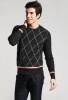 wool blended intarsia men's pullover