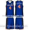Youth Blue Breathable Sublimated Basketball Uniforms Customized Jersey And Shorts