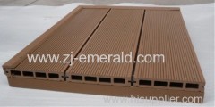 wood plastic composite hollow flooring 145*25mm